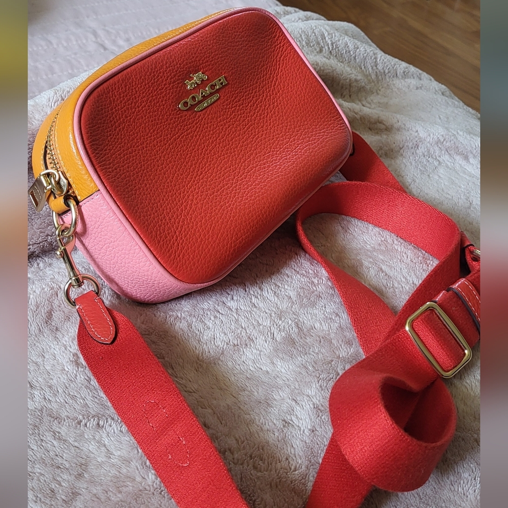 Coach Red and Pink Crossbody Bag New With No Tags